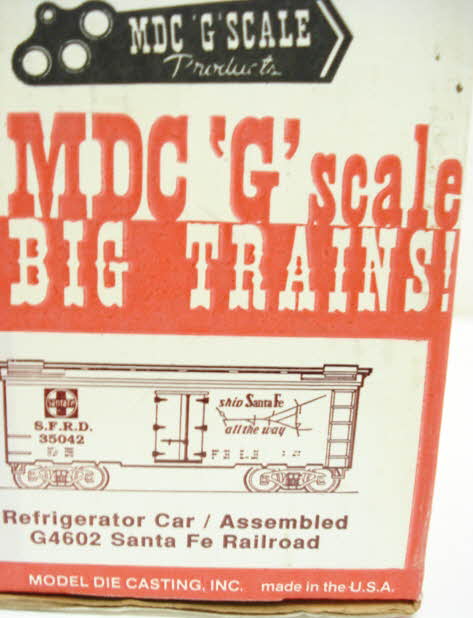 MDC G4602 G Scale Santa Fe El Capitan Refrigerator Car Road # 35042