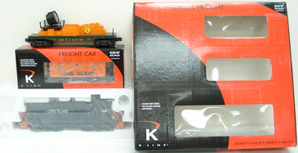 K-Line K2239-0104A Long Island Rail Road O Gauge Diesel Train Set NIB