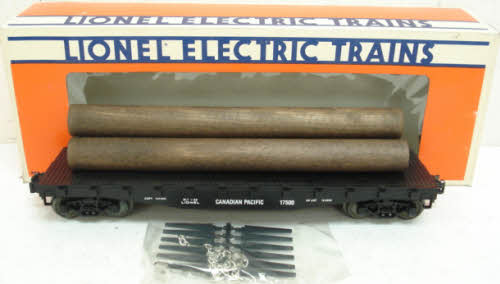 Lionel 6-17500 O Gauge Canadian Pacific Flatcar w/ Logs LN/Box