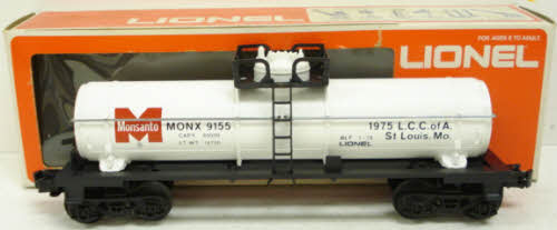 Lionel 6-9155 O Gauge LCCA Monsanto Single Dome Tank Car NIB