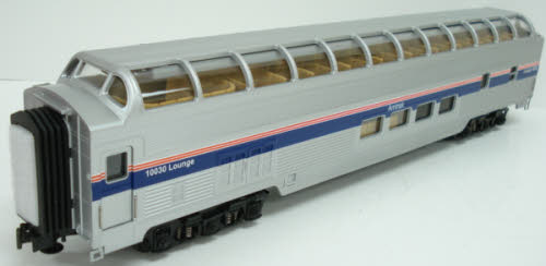 MTH 20-67021 Amtrak 70‘ ABS Full Vista Dome Passenger Car (Ribbed) NIB