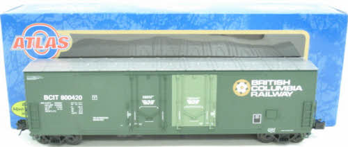 Atlas 6507-3 O Gauge British Columbia 53‘ Boxcar #800420 (3 Rail) NIB