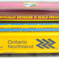 MTH 20-97433 O Gauge Ontario Northland 3-Bay Hopper #6256 LN/Box