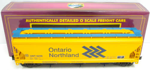 MTH 20-97433 O Gauge Ontario Northland 3-Bay Hopper #6256 LN/Box