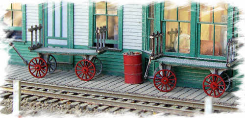 Bar Mills 00784 O Scale Basics REA Baggage Cart Craftsman Kit