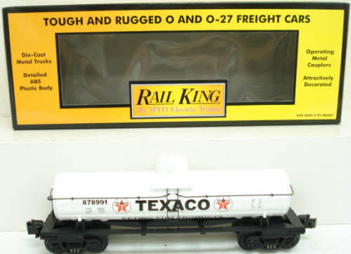 MTH 30-7316 O Texaco Single Dome Tank Car #878991 LN/Box