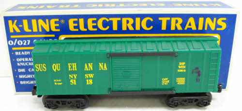 K-Line K5118 O Gauge Susquehanna Boxcar LN/Box
