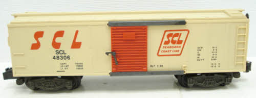 American Flyer 6-48306 S Gauge Seaboard Coastline Boxcar #48306 LN/Box