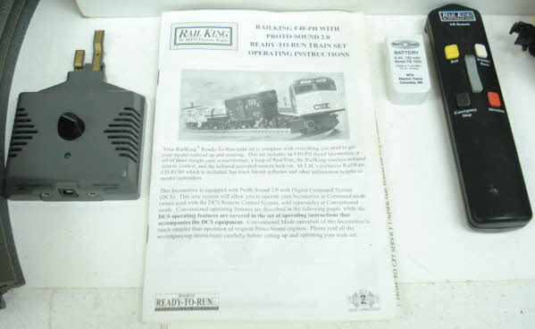MTH 30-4034-1 CSX RailKing F40PH O Gauge Diesel Train Set w/PS2 MT/Box