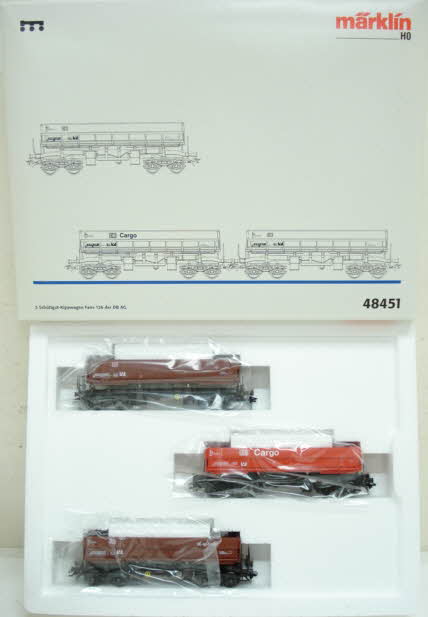 Marklin 48451 HO DB Dump Car 3-Car Set LN/Box