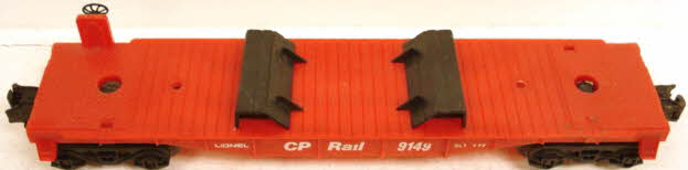 Lionel 6-9149 O Gauge CP Rail Flatcar with Piggyback Vans NIB