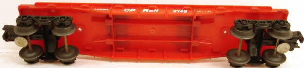 Lionel 6-9149 O Gauge CP Rail Flatcar with Piggyback Vans NIB