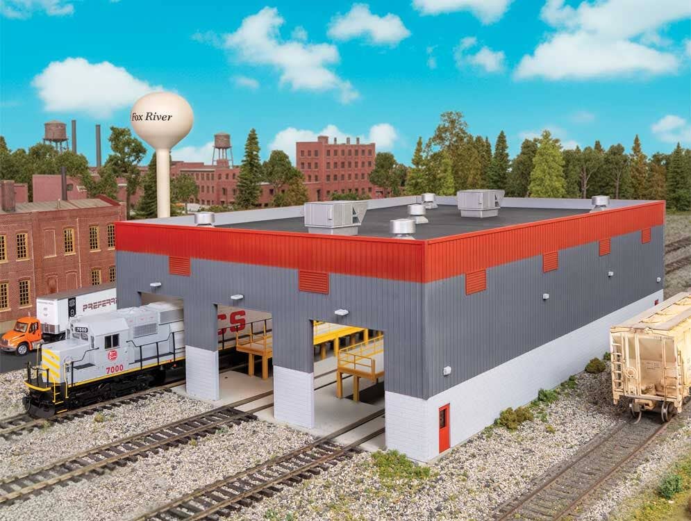 Walthers 933-3908 HO Modern Diesel Shop Building Kit