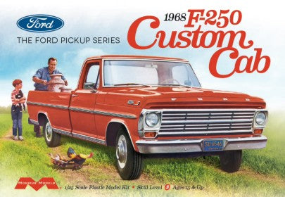 Moebius Models 2564 1:25 1968 Ford F-250 Custom Cab Pickup Truck Model Kit