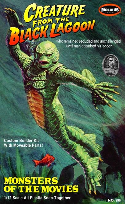 Moebius Models 996 1:12 The Creature From The Black Lagoon Plastic Figure Kit
