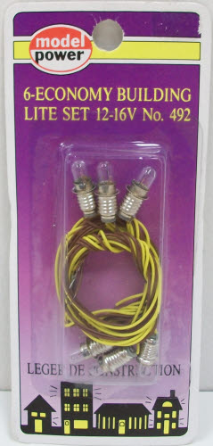 Model Power 492 12-16 Volt Screw Base Pea Bulbs (Pack of 6)