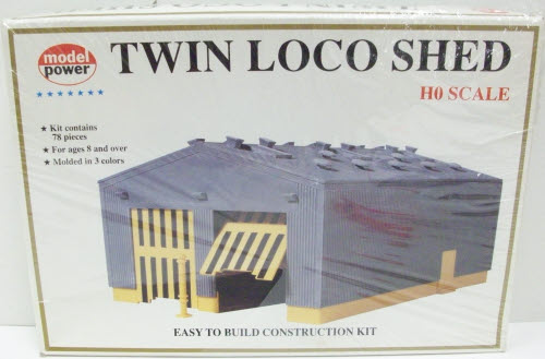 Model Power 611 HO Scale Dual Loco Shed Building Kit