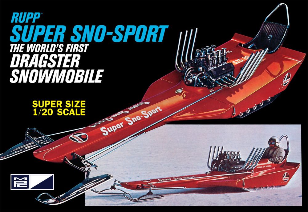 MPC 961 1:20 RUPP Super Sno-Sport Snow Dragster Plastic Model Kit