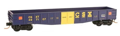 Micro-Trains 10500120 N CSXT 50' Steel Side 14 Panel Fixed End Gondola #497107 LN/Box
