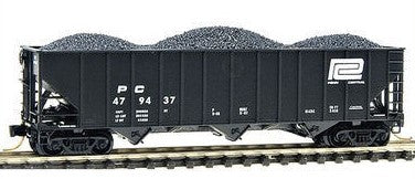 Micro-Trains 10800140 N PC 100 Ton 3-Bay Open Hopper w/Coal Load #479437 LN/Box