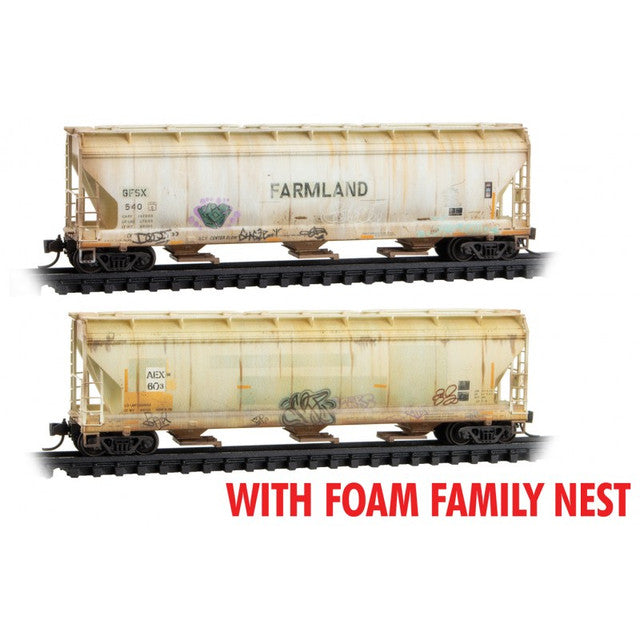Micro-Trains 99305065 N GFSX/AEX Hopper with Family Foam Nest (Pack of 2)