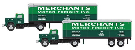 Classic Metal Works 51203 N Mini Metals Merchants Tractor/Trailer (Pack of 2)