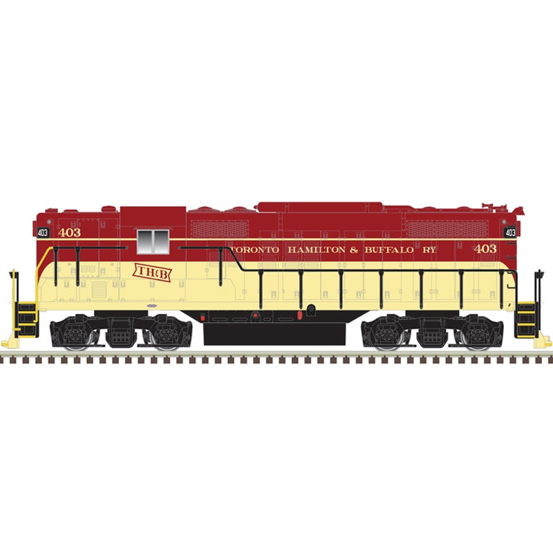 Atlas 40005373 N Toronto Hamilton & Buffalo Gold GP-9 TT Diesel Locomotive #403
