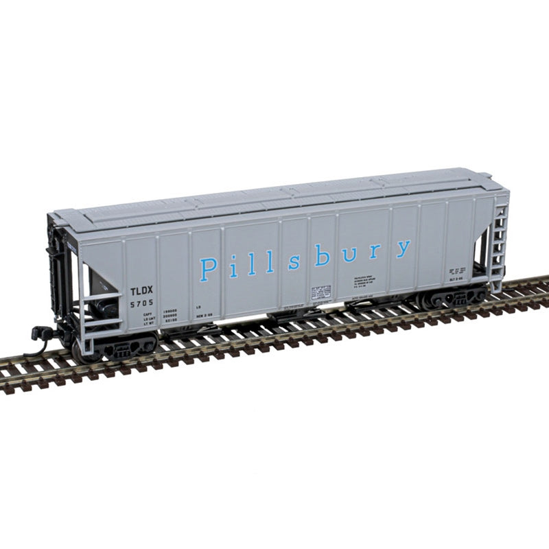 Atlas 50006795 N Pillsbury TLDX PS-2 4427 3-Bay Covered Hopper #5704