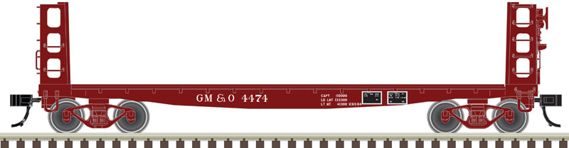 Atlas 50006949 N Gulf Mobile & Ohio 40' GSI Pulpwood Flat Car #4474