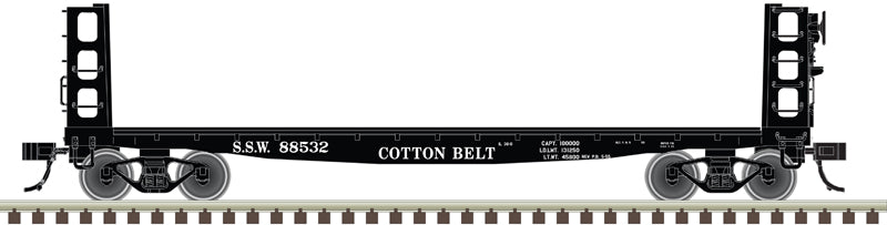 Atlas 50006958 N Cotton Belt 40' GSI Pulpwood Flat Car #88532