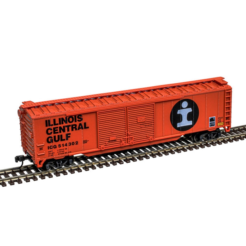 Atlas 50007324 N Illinois Central Gulf 50' Double-Door Boxcar #514309