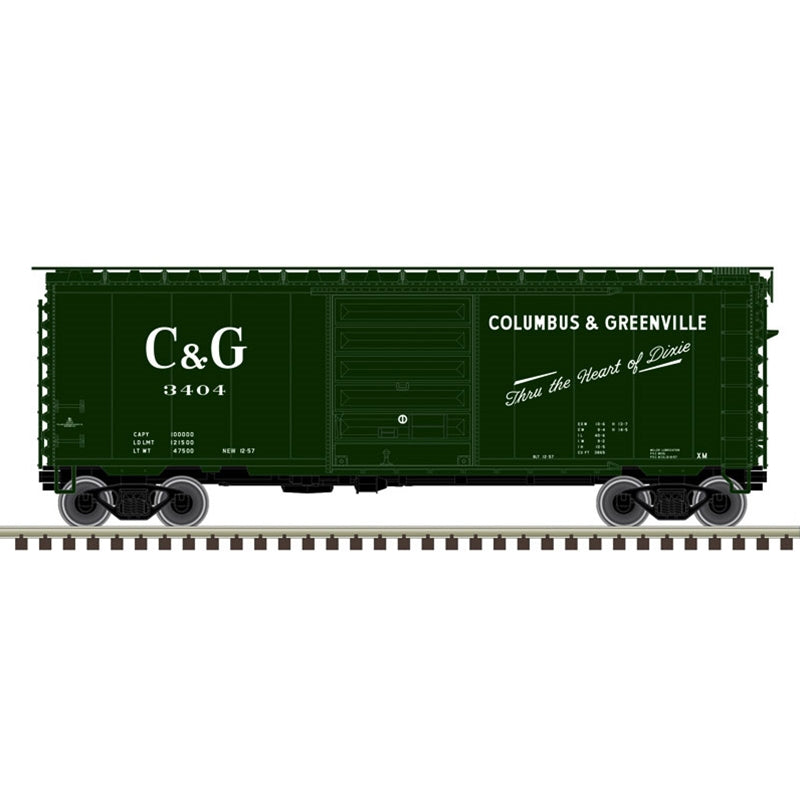 Atlas 50007362 N Columbus & Greenville 40' PS-1 Boxcar #3404