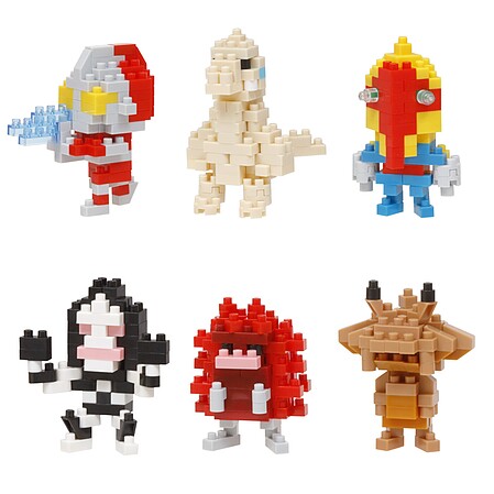 Nanoblock 22191 Ultraman Volume 2 Micro-Sized Building Block (Set of 6)