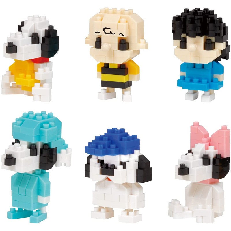 Nanoblock 22194 Peanuts Assortment Micro-Sized Building Block (Set of 6)