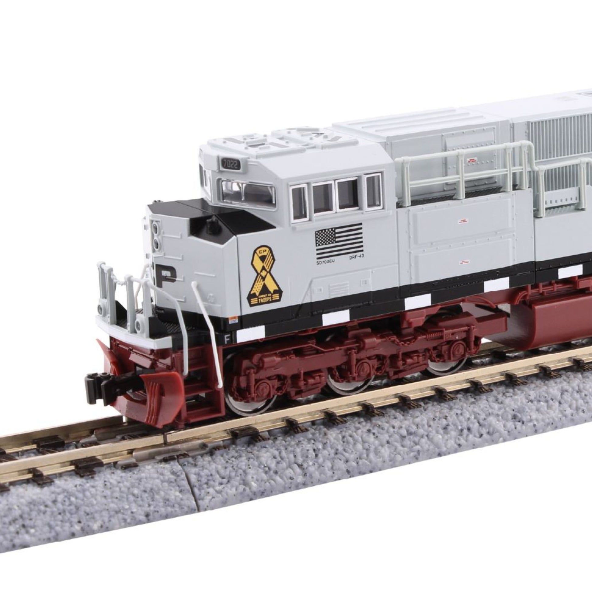 Kato 176-8543-S N CP Navy SD70ACu Diesel Locomotive with Sound #7022