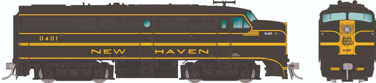 Rapido Trains 037564 HO New Haven ALCo FA-1 Diesel Locomotive DC/DCC/Sound #0410