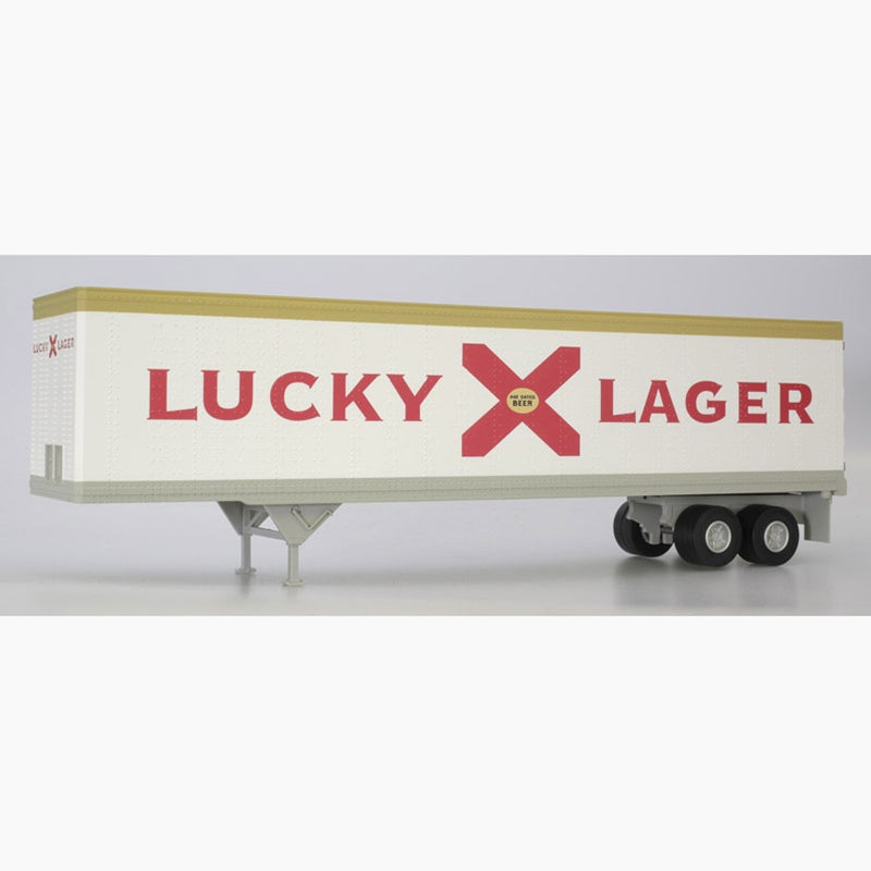 Atlas 3005310 O Lucky Lager 45' Refrigerator Trailer - White/Red