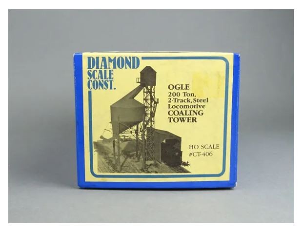 Diamond Scale CT-406 HO OGLE 200 Ton, 2 Track, Steel Locomotive Coaling Tower