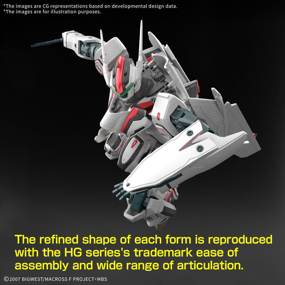 Bandai 2844655 1:100 HG VF-25F Messiah Valkyrie (Alto) Deluxe Set Model Kit