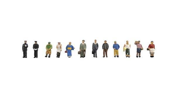 TomyTec 328216 N People at Showa Age Figure (Set of 12)