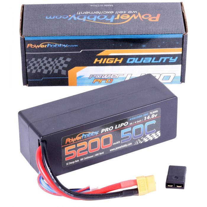 Power Hobby 4S520050CLCGXT60A 4S 14.8v 5200mAh 50C LiPo Battery