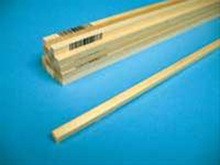 Midwest Products 4068 1/4" x 3/8" x 24" Micro-Cut Basswood Strip (Pack of 16)