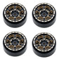 Power Hobby TRX610 1:24 1.0" Black Brass Beadlock Crawler Wheels