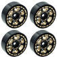 Power Hobby TRX610 1:24 1.0" Black Brass Beadlock Crawler Wheels
