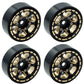 Power Hobby PHSCX24110 1:24 Axial SCX24 1.0" Black Brass Beadlock Crawler Wheels