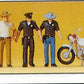 Preiser 10370 HO USA Policemen Figures with Motorcycle (Set of 5)