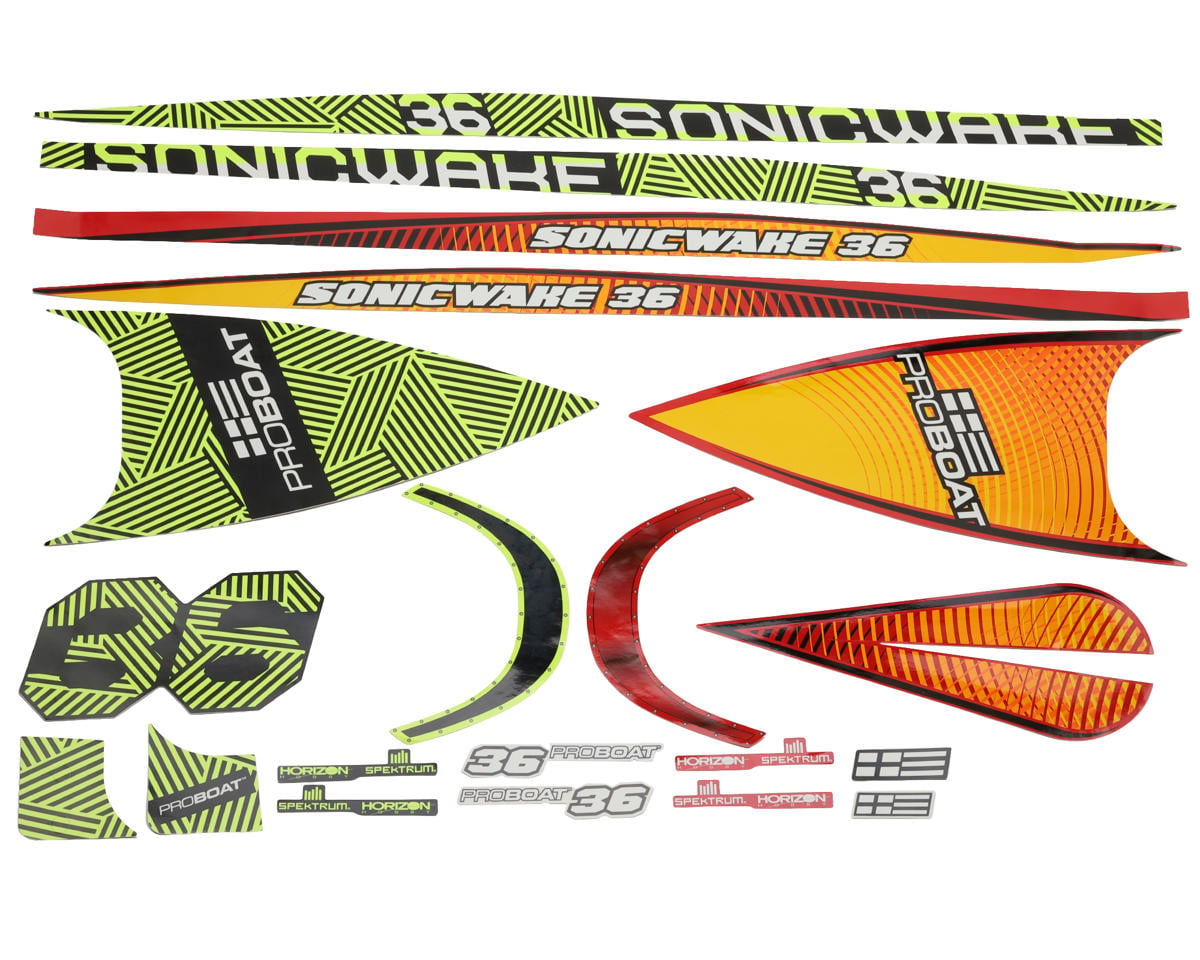 Pro Boat PRB-4099 Sonicwake V3 Decal Set