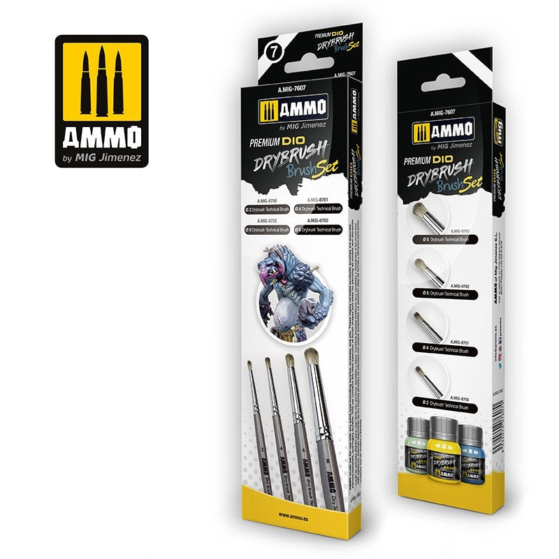 Mig Jimenez A.MIG-7607 Premium Dio Drybrush Set