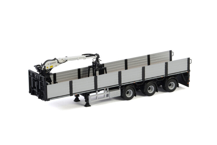 WSI 04-2087 1:50 Premium Line Black 3-Axle Brick Trailer