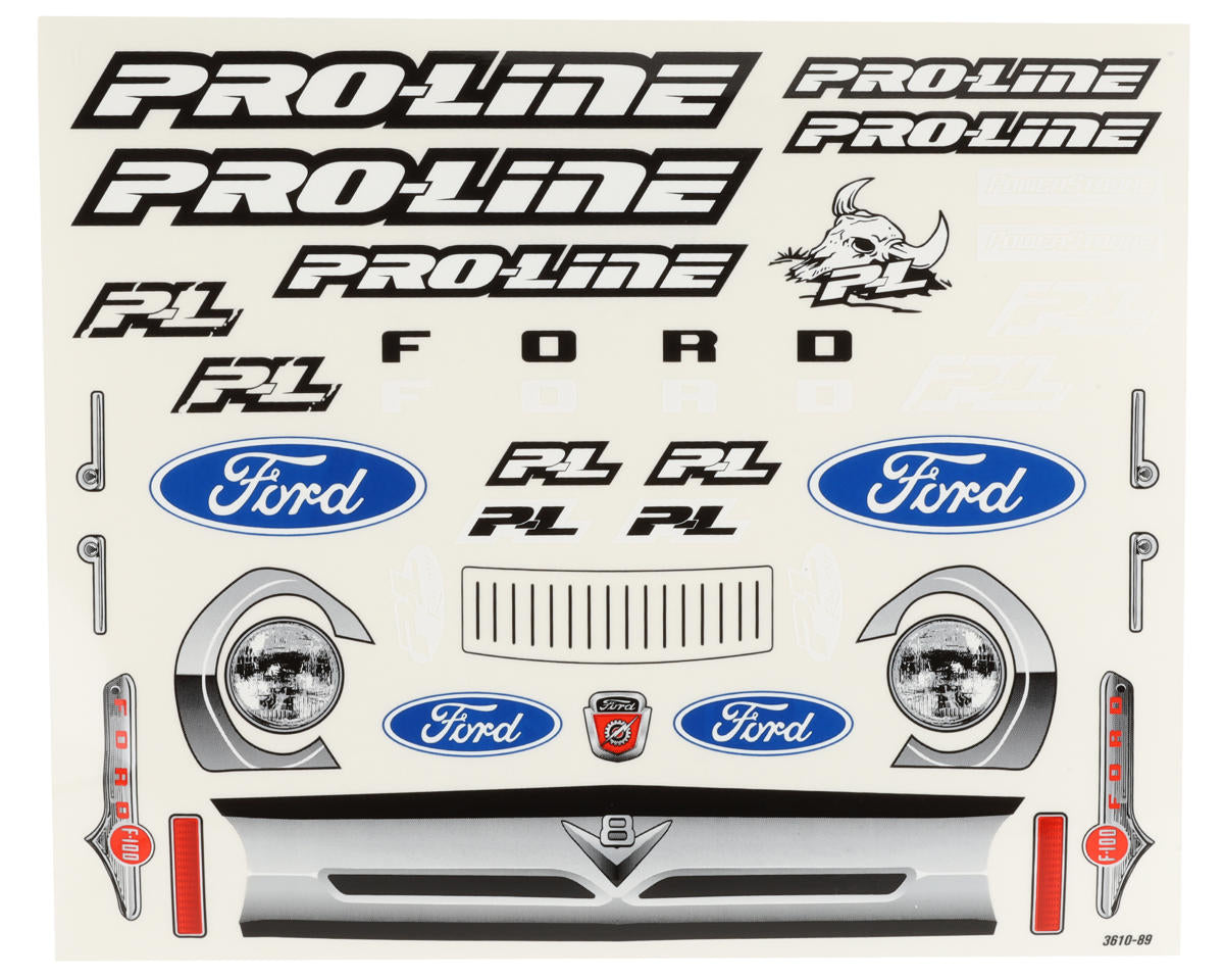 Pro-Line Racing 3610-17 X-Maxx 1956 Ford F-100 Pre-Cut Clear Monster Truck Body